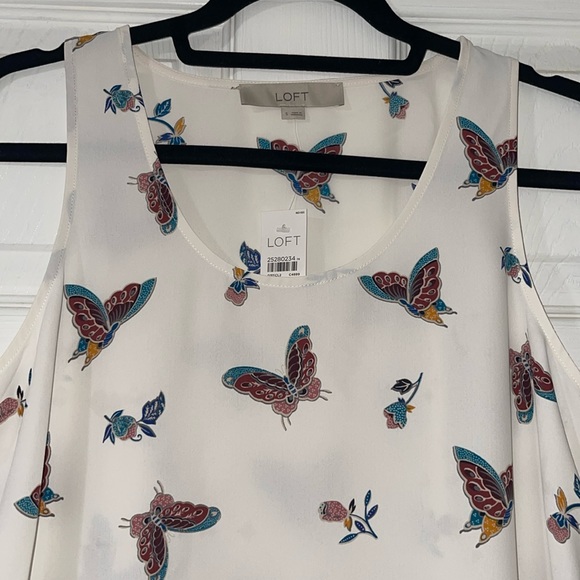 NWT Loft sleeveless floral blouse size small - Picture 4 of 7